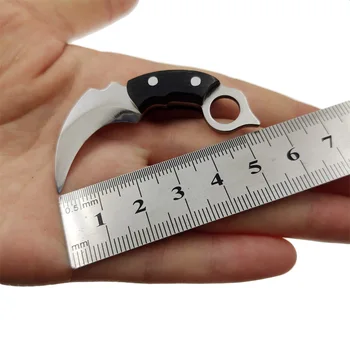 Swayboo Nehrđajućeg Čelika Drvena Ručka Privjesak Nož Maleni Mini Prijenosni EDC Otvarač Fixed Blade Nož Obrt Poklon
