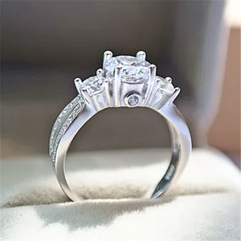 CC Hiperbola Vintage Prsten Za Za Žene Luksuzni Kubni Cirkonij Diamant Vjenčanje Vjenčanje Anillos Mujer CC1468