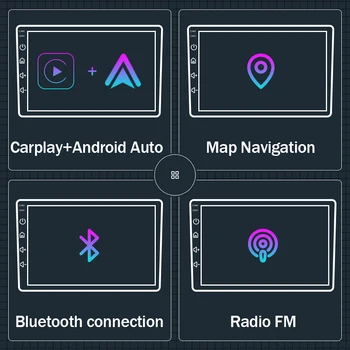 Bežični Carplay Android Auto Auto Radio Media Player Za Hyundai Sonata 6 YF i40 i45 2009-Android 12 GPS Navigacija