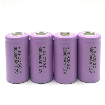 12 kom. Kvalitetna baterija baterija baterija baterija baterija SC Ni-Cd 1,2 3000 mah, bez kartica, Za led električne bušilice