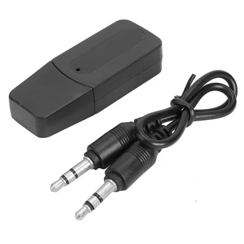 USB Bluetooth-kompatibilni Adapter A2DP 3,5 mm AUX Bežični Glazbeni Аудиоприемник za Telefon, Automobil, Plug and play, bez vozača