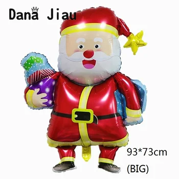 Danajiau 2020 sretan Božić folija baloni djeca Djed Mraz poklon igračka božićno drvce snježni čovjek DIY večernje balon čarapa ukras