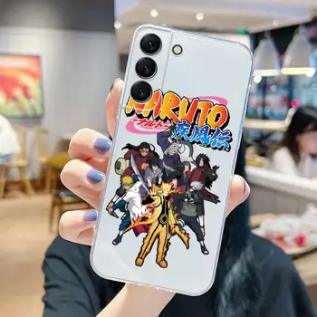 Anime Naruto Sasuke Torbica Za Telefon Samsung Galaxy S21 S22 Ultra S20 S30 FE S8 S9 S10 5G Plus Lite Mekani Prozirni Poklopac