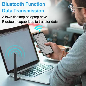 Usb Bluetooth 5.1 Adapter 100 m Long Range Bluetooth Dongle za Prijenosna Računala Zvučnik Miš Glazba Bežični Audio Prijemnik Predajnik