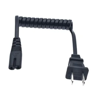 NEMA 1-15 P 2PIN Nožica prema IEC 320 C7 Lakat ac Kratki Prijenosni Kabel PU Medusobno kabel za napajanje 10-30 cm Izvlačenje