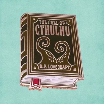 Ктулху Мифос H. P. Lovecraft je knjiga velika hobotnica zmaj Drevni Bog эмалевая pin Književnu Broš knjiški moljac Nakit Poklon