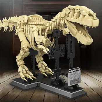 Dinosaur je gradbeni blok sklapanje igračaka visoke složenosti div Тираннозавр ископаемый kostur izložba dinosaura model dječja igračka