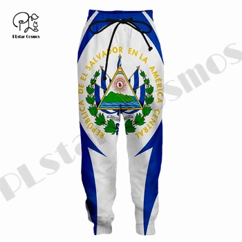 PLstar Cosmos s 3D ispis, Zastavu zemlje el Salvador, Svakodnevne Predivne Hlače, Sportske hlače za muškarce/Žene, Hlače za trčanje, Izravna dostava -1