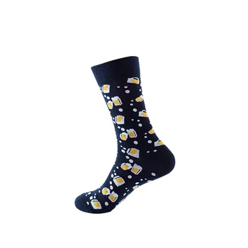 1 Par Smiješnih Čarape Ženske Božićne Čarape Za Muškarce Pamučne Sretne Čarape s po cijeloj površini Harajuku Sokken Za Odrasle Meias Chaussette Calcetines