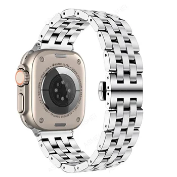 Metalni remen za Apple Watch ultra 49 mm serije 8 7 45 mm 41 mm Uložak narukvica od nehrđajućeg čelika za iwatch 6 se 5 4 3 44 mm 40 mm