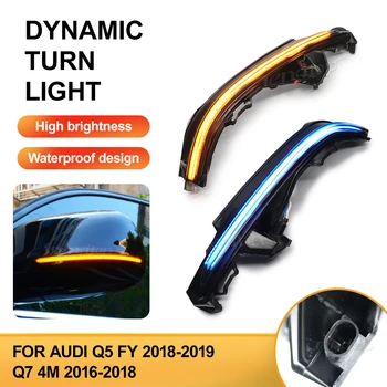 2 kom. LED Serijski Signal Rotacije Ogledala Žarulja Led Trake na Auto Svjetlo Pribor Za Audi Q5 FY 2018 2019 Q7 4 M 2016 2017