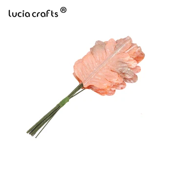 Lucia Crafts Božićne Lišće Home Dekor Cvijet Zid Lažni List Diy Гирлянда Umjetne Biljke 2 grede/lot A1111